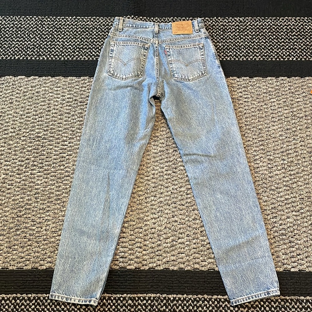 Vintage Levi’s 550 Women’s Sz 27 High Waist Mom Jeans Straight Leg Retro Y2K - Picture 3 of 8